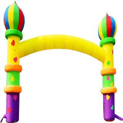 China Best Price PVC Custom Colorful Welcome Cute Event Inflatable Oxford Cloth Or Cartoon Inflatable Arch for sale