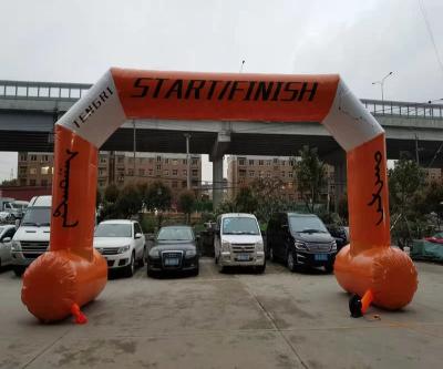 China High Quality Custom Logo PVC Inflatable PVC Arch Finish Line Or Oxford Cloth With Blower for sale