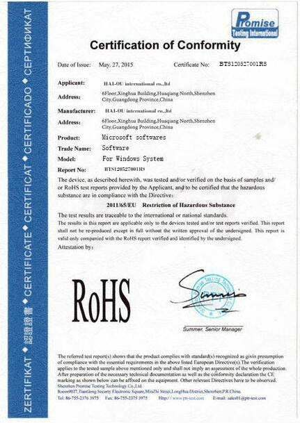 ROHS - HAI-OU International Co.,Ltd