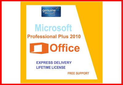 China El profesional del Microsoft Office más la activación 2010 de la llave del producto auténtico de Retailbox garantizó el 100% auténtico en venta