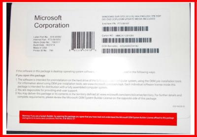 China activación Microsoft del estándar R2 el 100% de 2CPU/de 2VM Windows Server 2012 en venta