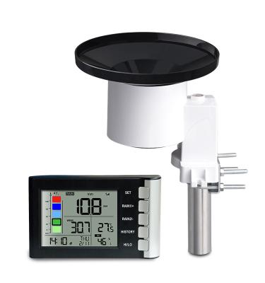 China High precision rain station with indoor temperature and humidity WH5360 for sale