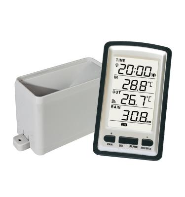 China Wireless Rain Meter With In/Outdoor Temperature WH0530 / WH0531 for sale