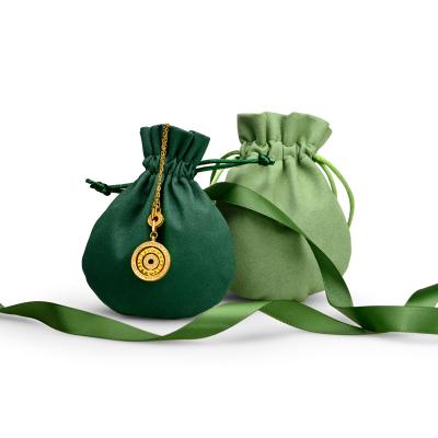 China Wholesale Cheap Custom Made Eco-Friendly Printed Velvet Jewelry Drawstring Gift Bags for sale