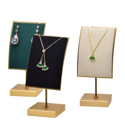 China Wholesale Durable Eco-friendly Modern Metal Necklace Display Stand Jewelry Display Hanging Props For Jewelry Store for sale