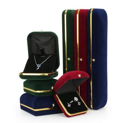 China Custom Jewelry Packaging Boxes Velvet Jewelry Packaging Box Eco - Friendly Durable With Logo for sale