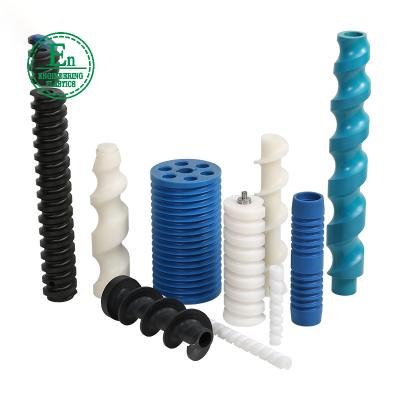 China Industry Best Selling Engineering Supply Wholesale Nylon UHMWPE Plastic Transfer Bottle Screw Transport Customized en venta