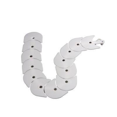 China High Abrasion Resistance Molding Eco - Friendly UHMW Injection Molding PE White Plastic Sushi Chain for sale