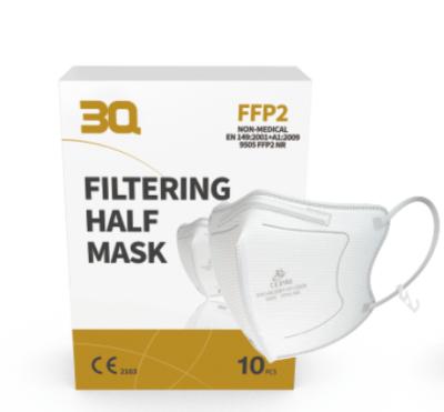 China Earloop Mask 3Q Certificated FFP2 Face Mask Disposable Protective Face Mask 3ply Mask for sale