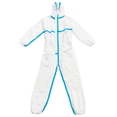 China Waterproof Isolate Germs 3Q Surgery Customized Full Body Chemical Disposable Protective Suit Coverall for sale