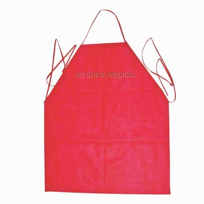 China Quick-delivery Simple Cheap Disposable Living Room Kitchen Aprons Nonwoven Muiticolor Nonwoven Sleeveless for sale