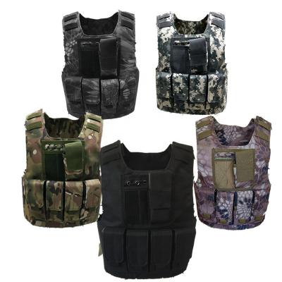 China Custom Outdoor Gear Tactical 600D Oxford Outdoor Game Kids Tactical Vest With Molle System for sale