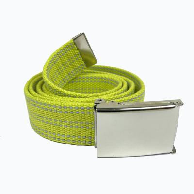 China Promotional BSCI Eco-friendly Classic Custom Webbing Buckle Open Webbing Belt For Kids for sale