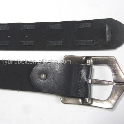 China Classic casual hot sale leisure fashion custom made gray hollow western men's double-sided belt belts 2021 for sale