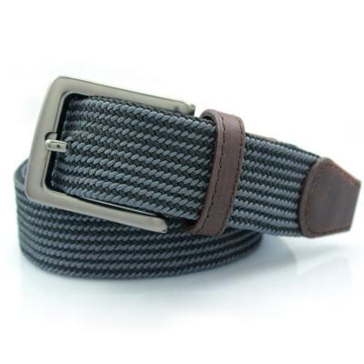 China High Quality Essentials Hot Selling Sturdy Men's Stretch Woven Braid Cloth Elastic Web Belt for sale