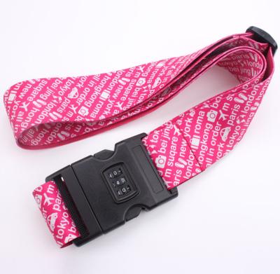 China High Quality Luggage Strap Custom Printed Promotional Belt For Luggage Strap Webbing Nylon for sale