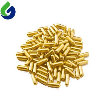 China Pharmaceutical Grade Gelatin Dimension 0 Gold Capsules With Logo for sale