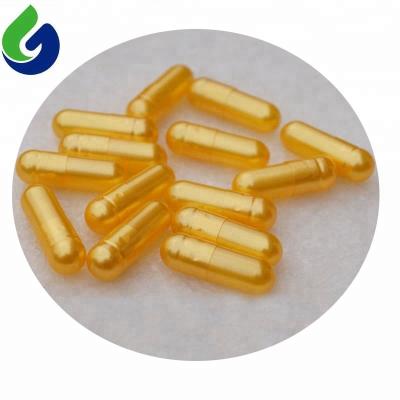 China Pharmaceutical Grade Gelatin Pearl Golden Capsule Size 1 for sale