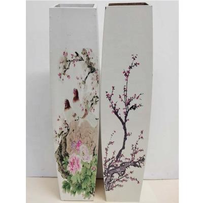 China Traditional Chinese Flower Vase Wooden Plant Vase Home Decor for sale