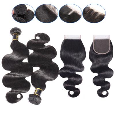 China Wholesale Virgin Indian Hair Body Wave Grade 8A Free Middle Lace Front Closures For Weaving for sale