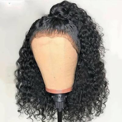 China Gorgeous Pulled Lace Frontal Bob Wig, Lace Front Human Hair Wigs Short, Wholesale Deep Wave Double Regular Wave Bob Wig for sale