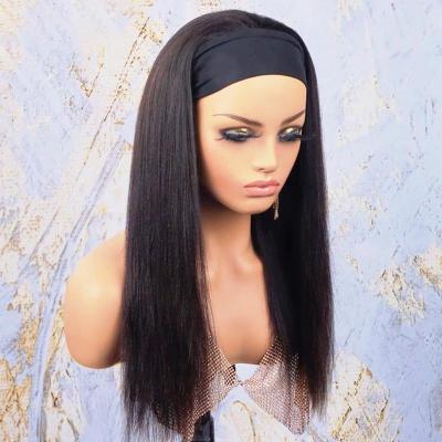 China Curly Straight Hairband Bob Wig,Wholesale Blonde Hairband Wig,Wholeslae Silky Straight Wave Hairband Cheap Hair Wig With Bangs for sale