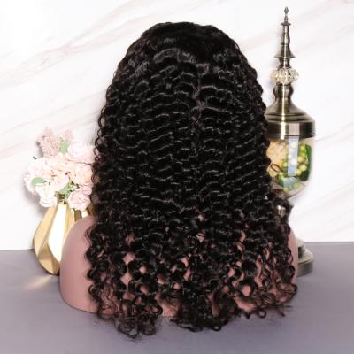 China STW Hot Selling Deep Wave Lace Front Wig, Wholesale Cheap Lace Front Wig, 40 Inches Mink Lace Front Wavy Wig for sale