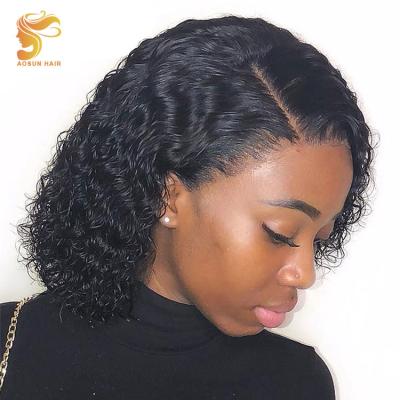 China 100% Wig For Black Women, Short Bob Lace Wig, Aosun Hair Bob Lace Front Short Curly Hair Bob Wigs 100% Short Pixie Cut Bob Wigs Brown for sale