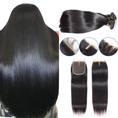 China Virgin Hair Patiya Unprocessed Raw Silky Straight Human Hair 8-28 Inch Natural Black Straight Wave Hair AOSUN for sale