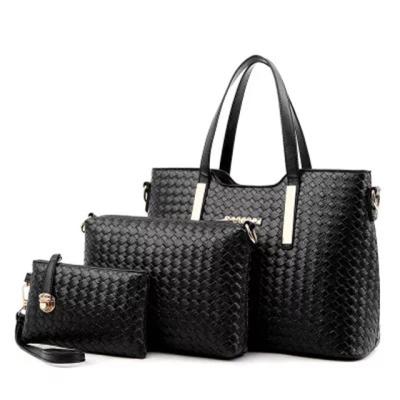 China 2019 Hot Selling Luxury Female Shoulder Bag Fashion PU Leather Bags 3Pcs/Set for sale