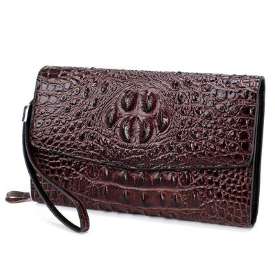 China ENGLAND STYLE 2021 Wholesale Designer Crocodile Mens Clutch Bag Online Shopping Leather Purse for sale