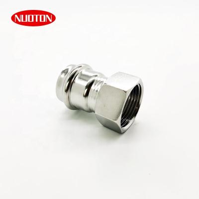 China SS316L Stainless Steel 316L Pipe Press Fitting Dvgw Female Threaded Adapter / Coupling for sale