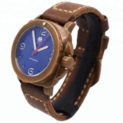 China Automatic date men's bronze leather strap cusn8 automatic watches for sale