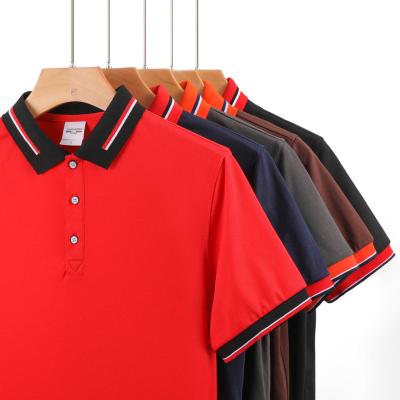 China GD QUICK DRY High Quality Polo Shirts Custom Logo Polo T-Shirt Embroidered Soft Cotton Plus Size Men's Polo Shirts for sale