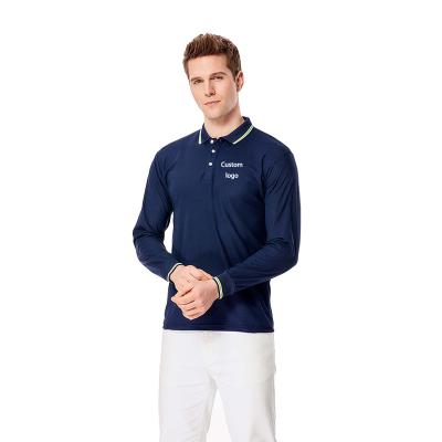 China High Quality QUICK DRY Low Cotton Moq Long Sleeve Polo Shirt Men Golf Polo Shirts for sale