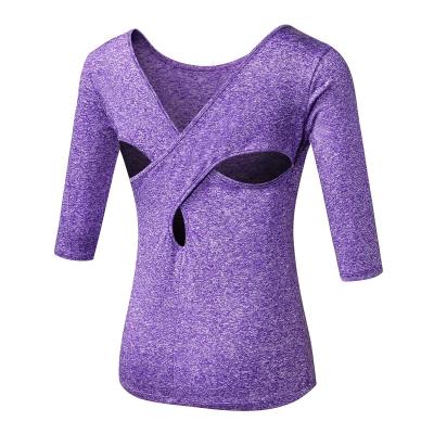 China Women Breathable Long Sleeve Custom Sexy Gym Comfort Marathon Breathable Sports Wear for sale