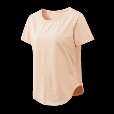 China New Arrival Short Sleeve Plain Best Woman Breathable Sport Running Shirt for sale