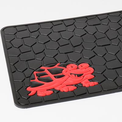 China Brief & Simple hot sale car color dashboard silicone mat car perfume anti-slip pad ornaments fixed leather grain anti-slip mat for sale