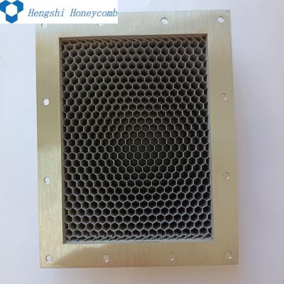 China The popular product low pass EMC nickel plating carbon steel honeycomb duct waveguide louvered panels for sale