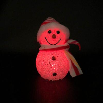 China Christmas Plastic Wholesale Plastic Mini Led Snowman Decoration Snowman for sale