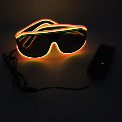 China Plastic Glasses+EL wire+Inverter= A set of Plastic Glasses+EL wire+Inverter= A set of hot selling colorful glowing EL glasses EL wire party light glass in LED glass for gift items for sale