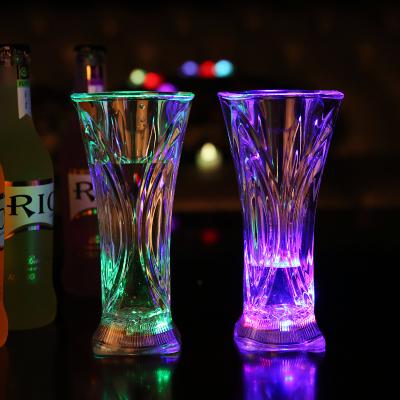 China Wholesale Plastic 14oz PS Inductive Flashing Led Light Mug for sale