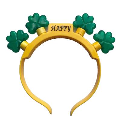 China OEM Plastic Wholesale Custom Clover Led Light Headband for sale