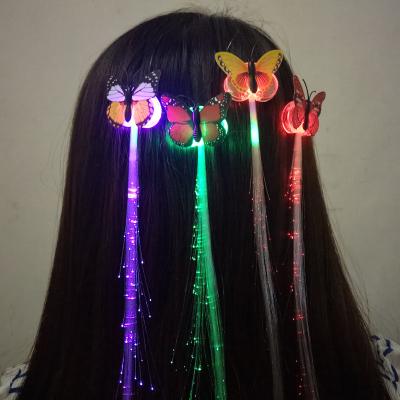 China wholesale butterfly led hair clip piece led hair braid 38cm 38cm for sale