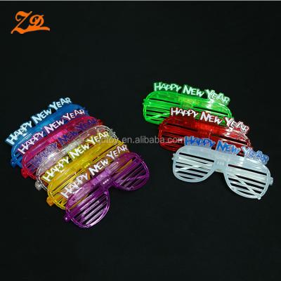 China Good New Year 2018 Emergency Lighting Wholesale Shutter Plastic Led Party Glasses for sale