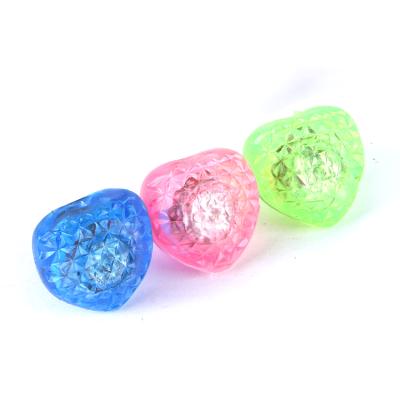 China Wholesale Custom Party TPR Multicolor Heart Jelly Light Ring TPR for sale