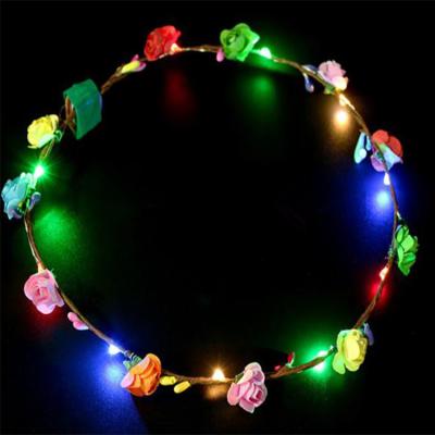 China Fashional Fashional Light Up Simulation Flower Garland for sale