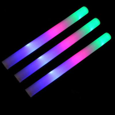 China Foam Wholesale Custom Foam Logo 3 Functions Foam Led Flashing Stick for sale