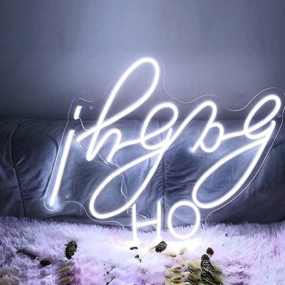 China Hustle LED Letter Light Gepersonaliseerd Roze Neon Teken Voor Bed Decoratie Te koop