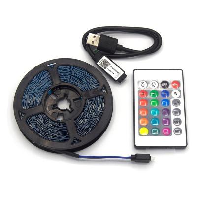 China 5m 12v 5050 RGB LED Pixel Strip Lights Flexible afstandsbediening WiFi Smart Multi Color Te koop